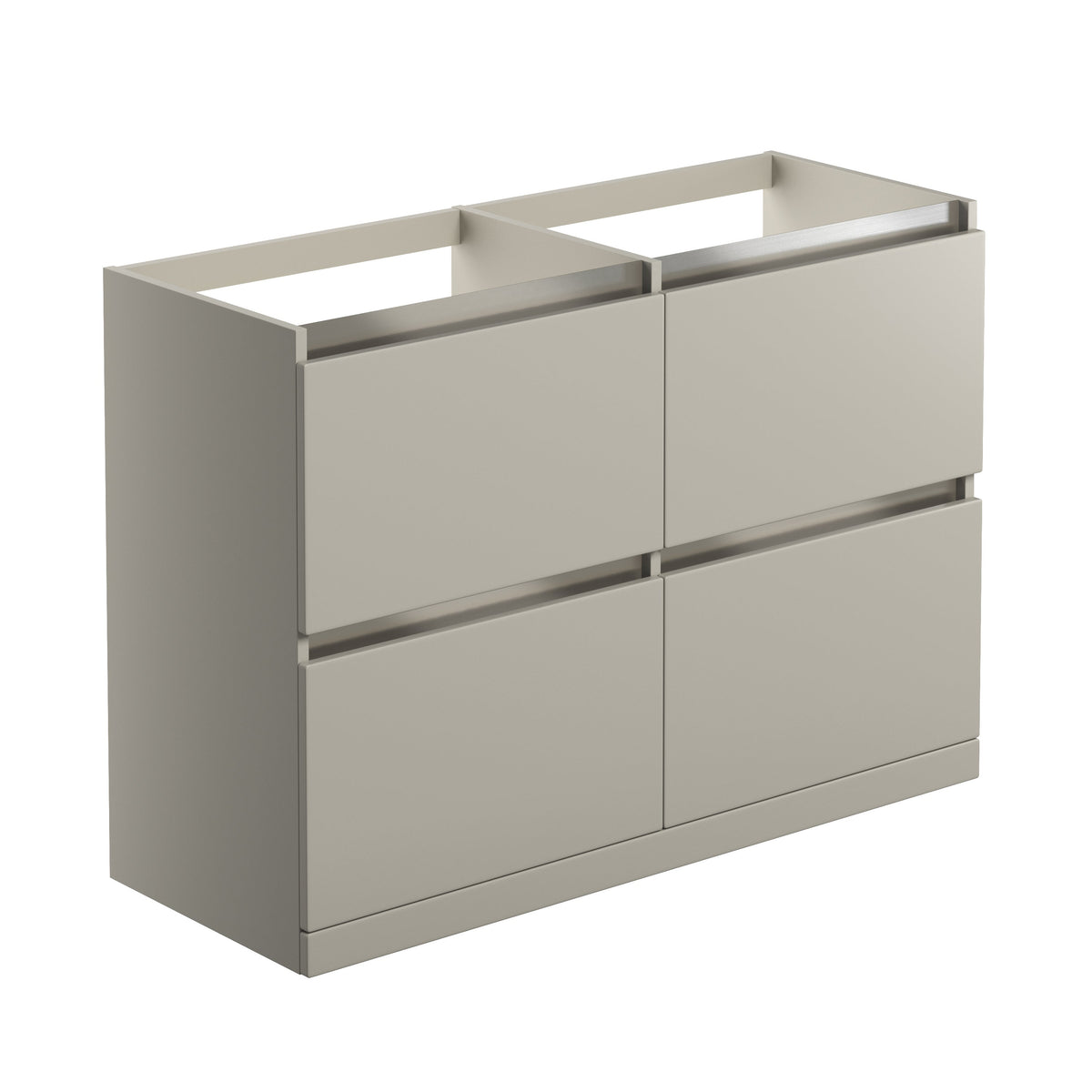 Camel 1200mm Floor Standing Basin Unit Run (No Top) - Matt Latte
