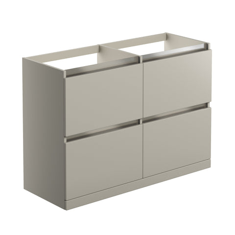 Camel 1200mm Floor Standing Basin Unit Run (No Top) - Matt Latte