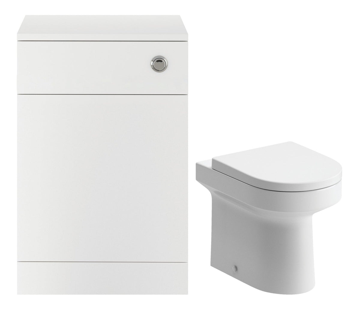 Vistula 500mm WC Unit & BTW Pan Pack - White Gloss