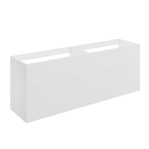 Stour 1180mm Wall Hung 4 Drawer Basin Unit (No Top) - Matt White