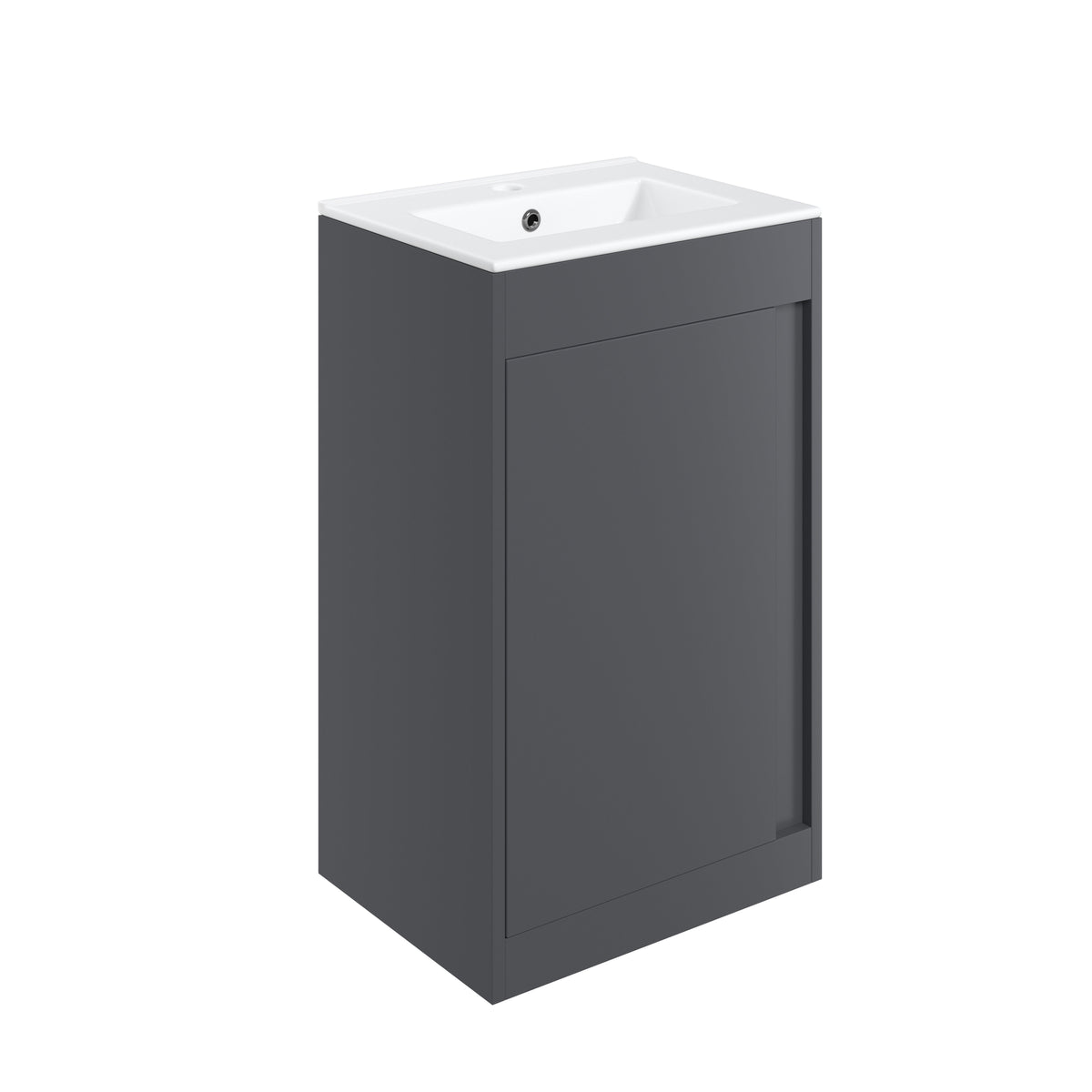 Elchaig 510mm Floor Standing Unit Inc. Basin - Matt Graphite Grey