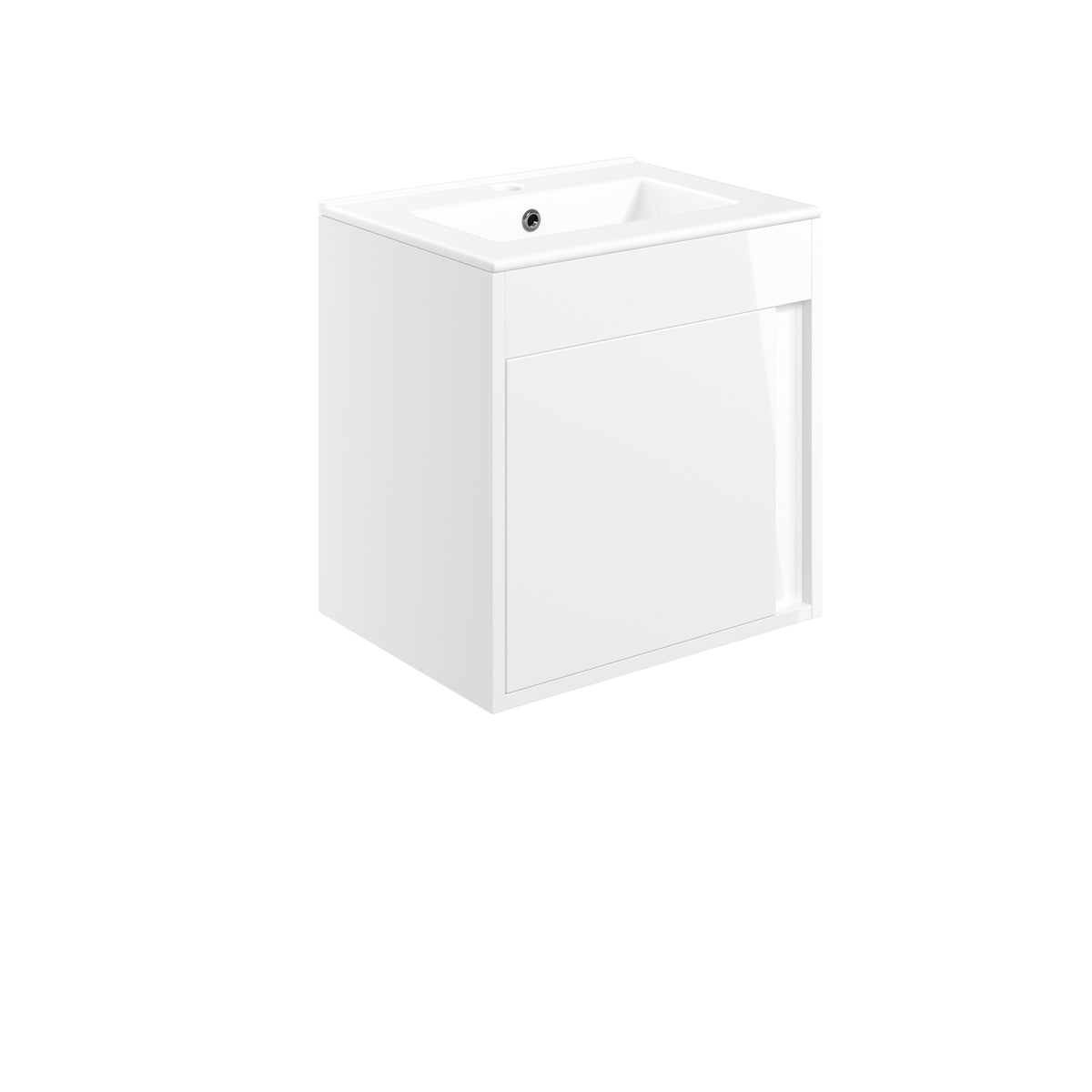Elchaig 510mm Wall Hung Unit Inc. Basin - White Gloss