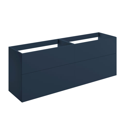 Stour 1180mm Wall Hung 4 Drawer Basin Unit (No Top) - Matt Deep Blue