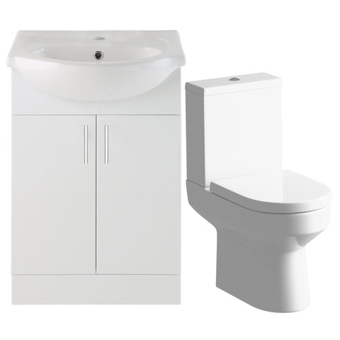 Vistula 550mm Vanity & C/C Toilet Pack
