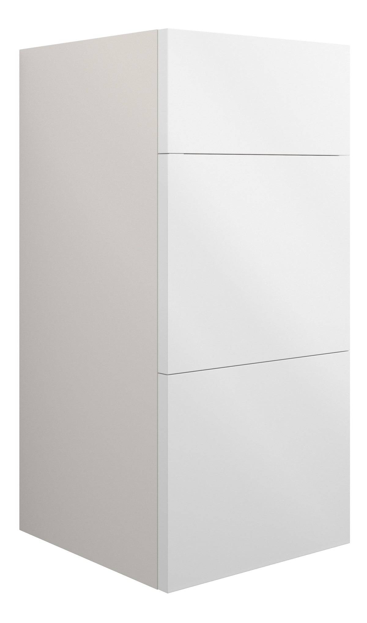 Eder 300mm Standard 3 Drawer Unit - White Gloss (Grey Cab)