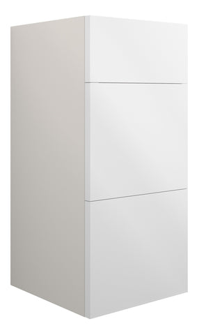 Eder 300mm Standard 3 Drawer Unit - White Gloss (Grey Cab)