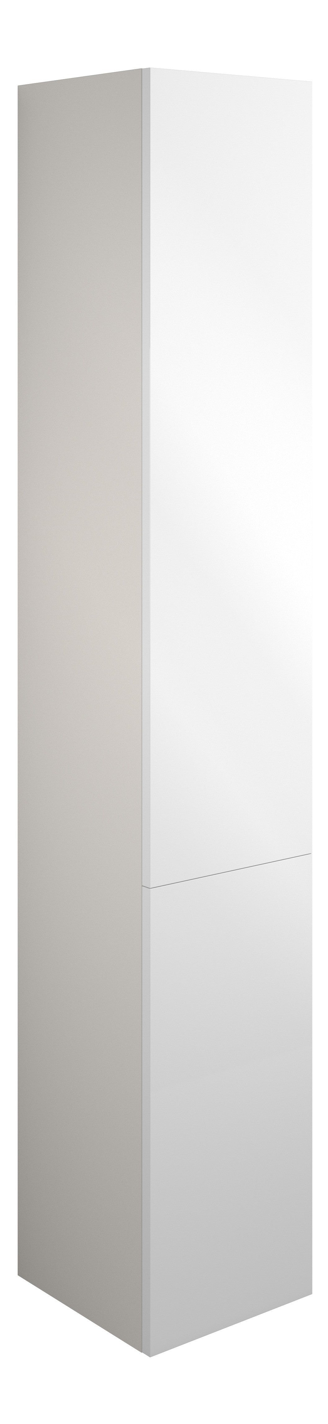 Eder 300mm Tall Unit - White Gloss (Grey Cab)