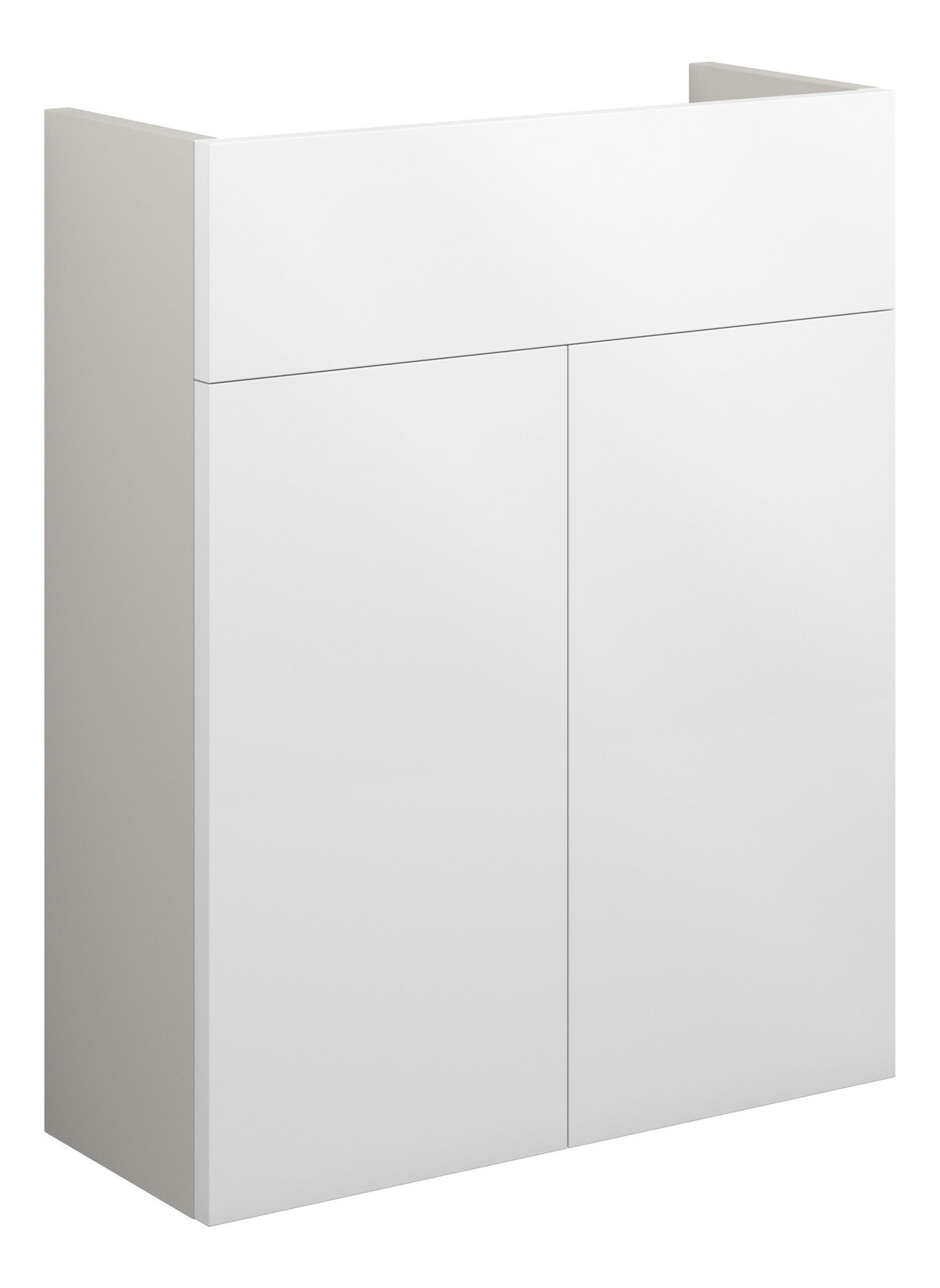 Eder 500mm Slim Basin Unit - White Gloss (Grey Cab)