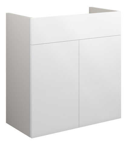Eder 600mm Standard Basin Unit - White Gloss (Grey Cab)