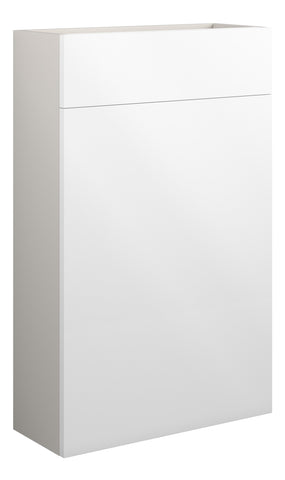 Eder 500mm Slim WC Unit - White Gloss (Grey Cab)