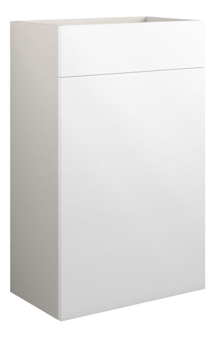 Eder 500mm Standard WC Unit - White Gloss (Grey Cab)