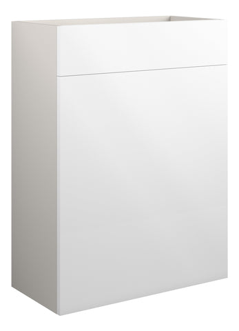 Eder 600mm Standard WC Unit - White Gloss (Grey Cab)
