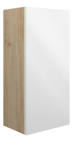 Eder 300mm Slim Base Unit - White Gloss (Oak Cab)