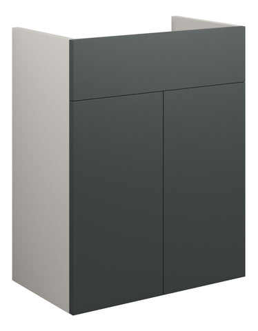 Eder 500mm Standard Basin Unit - Matt Graphite Grey (Grey Cab)