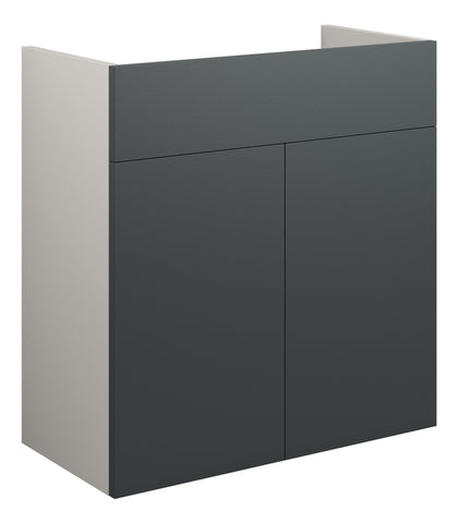 Eder 600mm Standard Basin Unit - Matt Graphite Grey (Grey Cab)