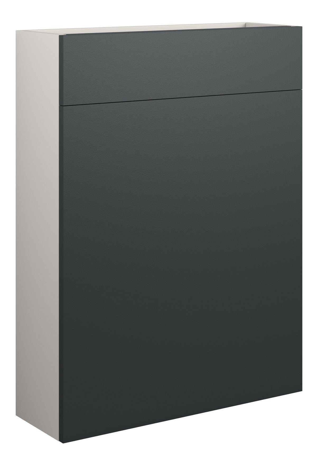 Eder 600mm Slim WC Unit - Matt Graphite Grey (Grey Cab)