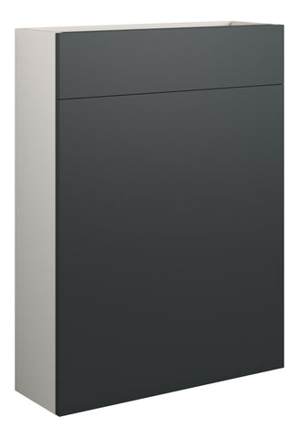 Eder 600mm Slim WC Unit - Matt Graphite Grey (Grey Cab)