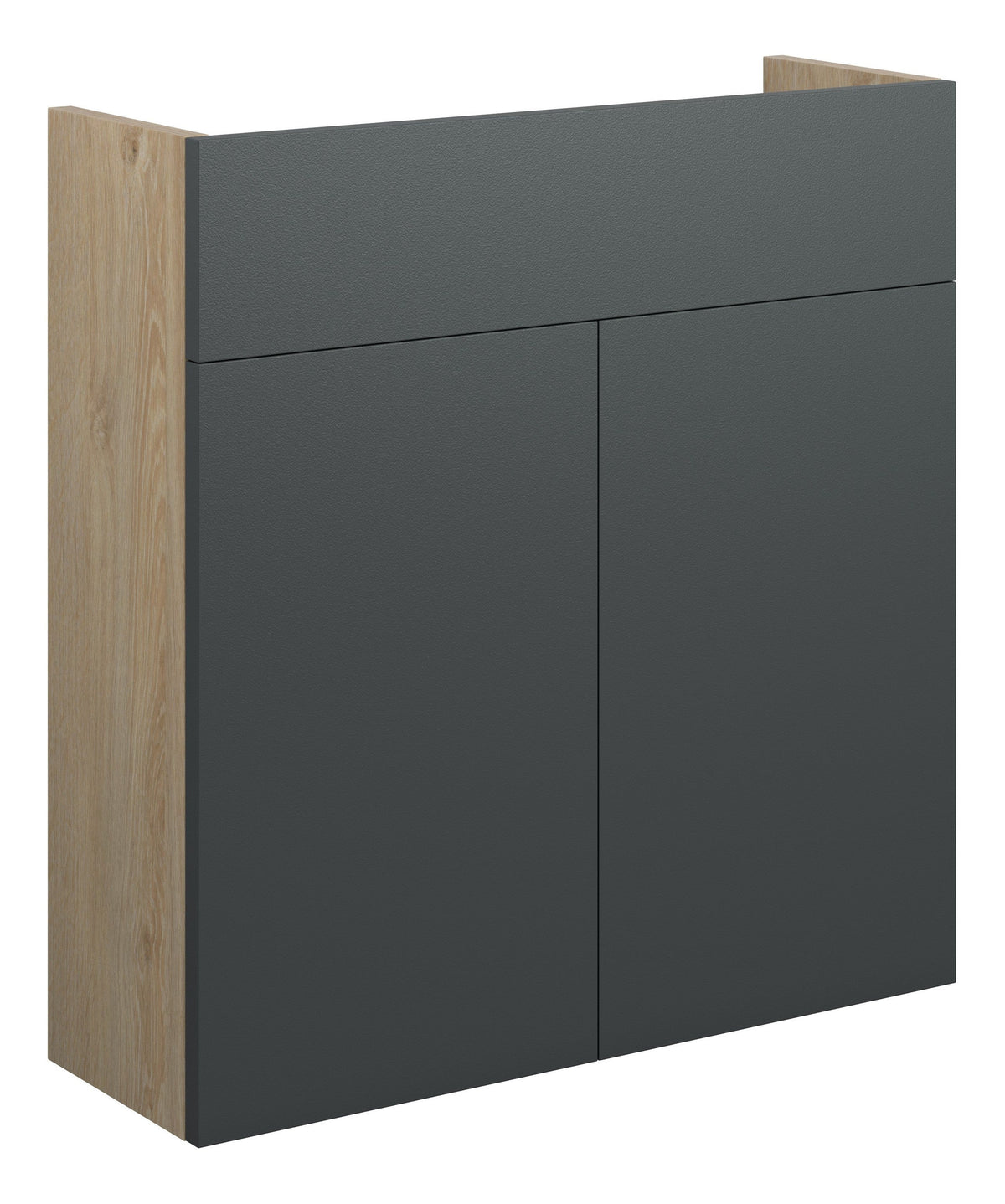 Eder 600mm Slim Basin Unit - Matt Graphite Grey (Oak Cab)