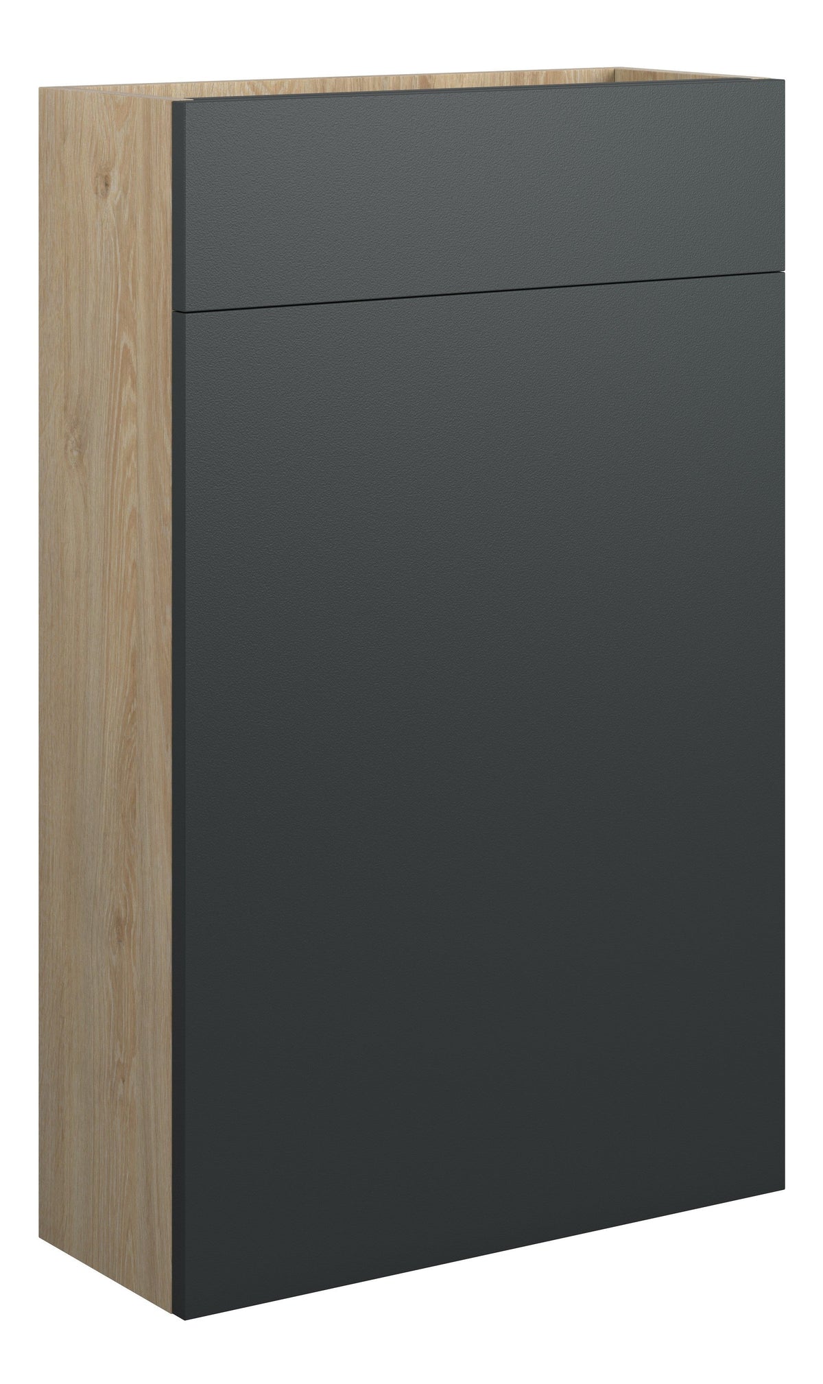 Eder 500mm Slim WC Unit - Matt Graphite Grey (Oak Cab)