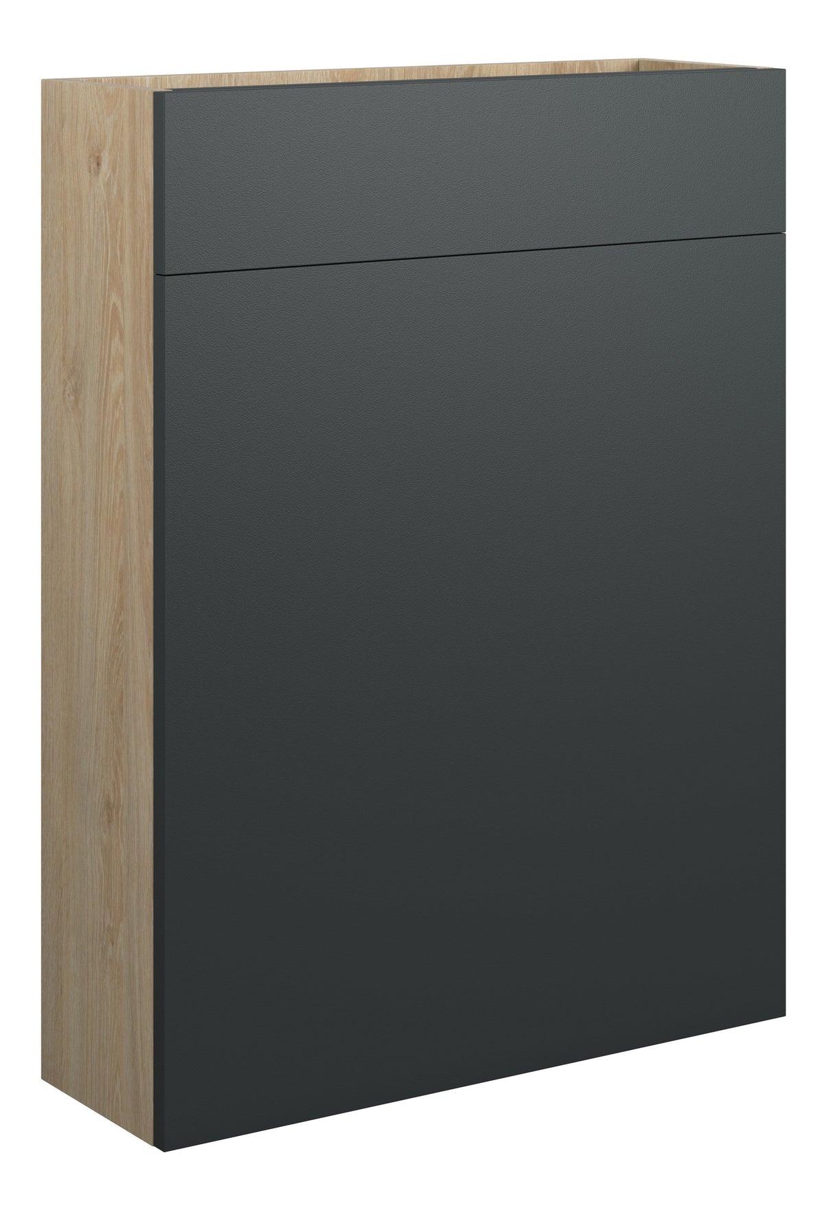 Eder 600mm Slim WC Unit - Matt Graphite Grey (Oak Cab)