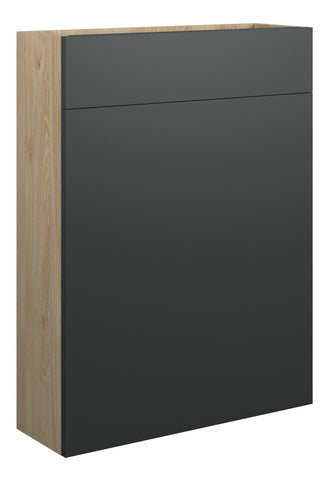 Eder 600mm Slim WC Unit - Matt Graphite Grey (Oak Cab)