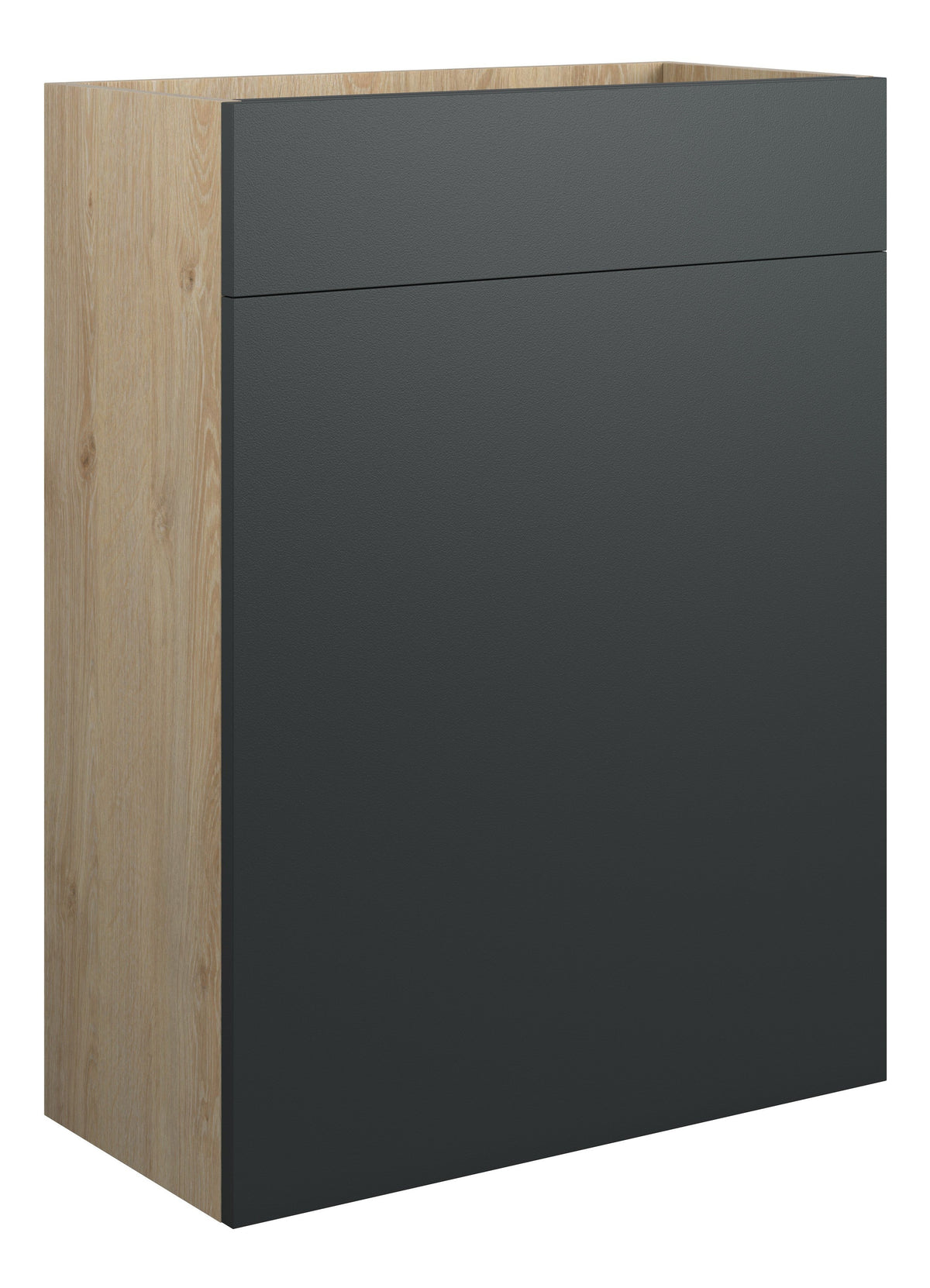 Eder 600mm Standard WC Unit - Matt Graphite Grey (Oak Cab)