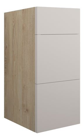 Eder 300mm Standard 3 Drawer Unit - Matt Dove Grey (Oak Cab)