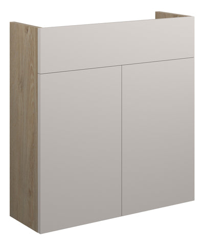Eder 600mm Slim Basin Unit - Matt Dove Grey (Oak Cab)