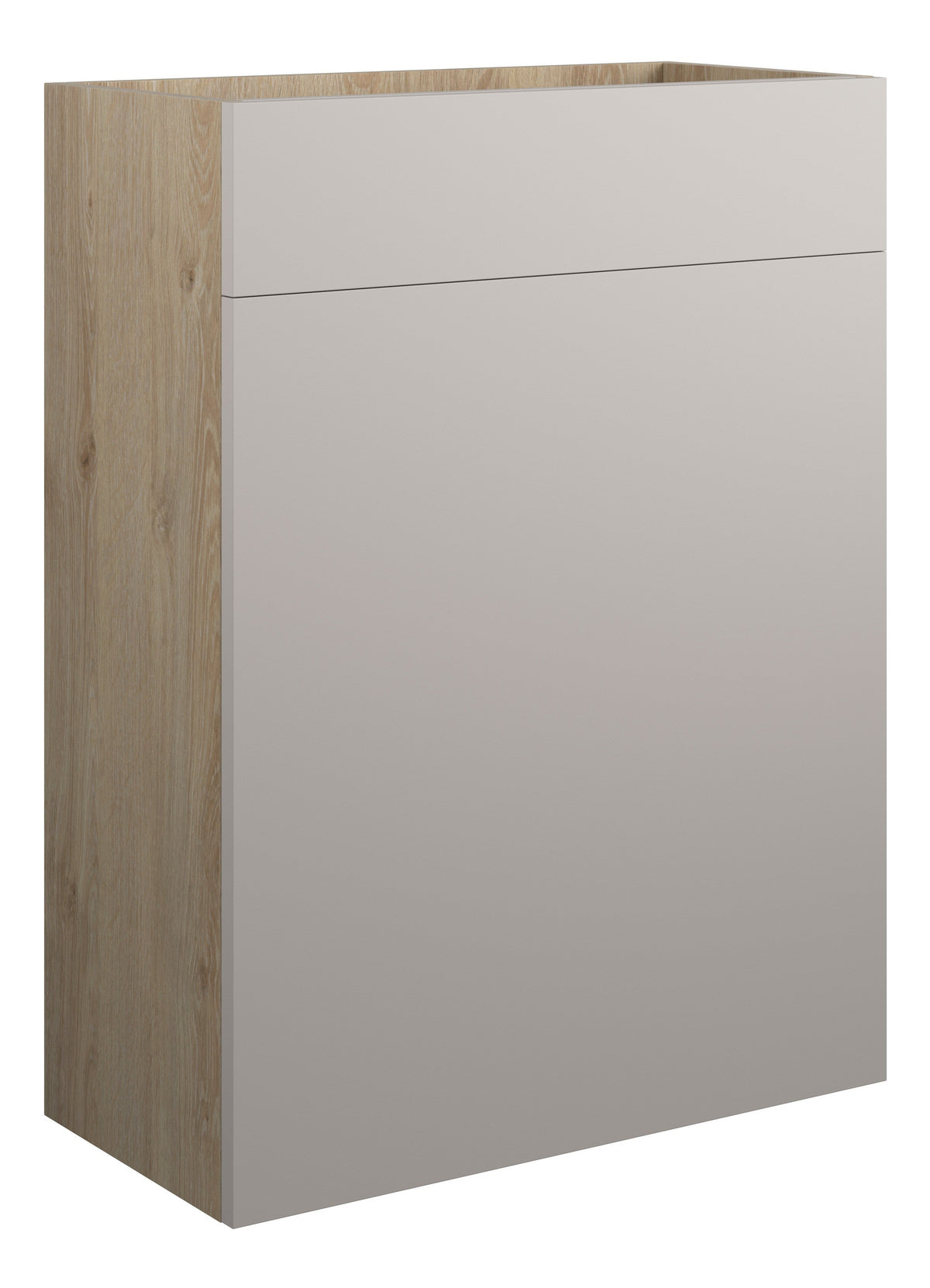 Eder 600mm Standard WC Unit - Matt Dove Grey (Oak Cab)