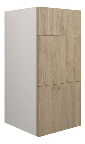 Eder 300mm Standard 3 Drawer Unit - Havana Oak (Grey Cab)
