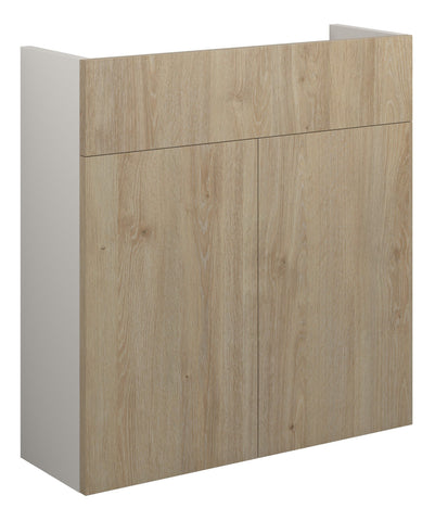 Eder 600mm Slim Basin Unit - Havana Oak (Grey Cab)