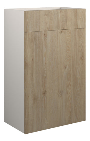 Eder 500mm Standard WC Unit - Havana Oak (Grey Cab)
