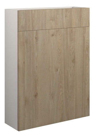 Eder 600mm Slim WC Unit - Havana Oak (Grey Cab)