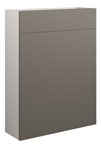 Eder 600mm Slim WC Unit - Matt Stone (Grey Cab)