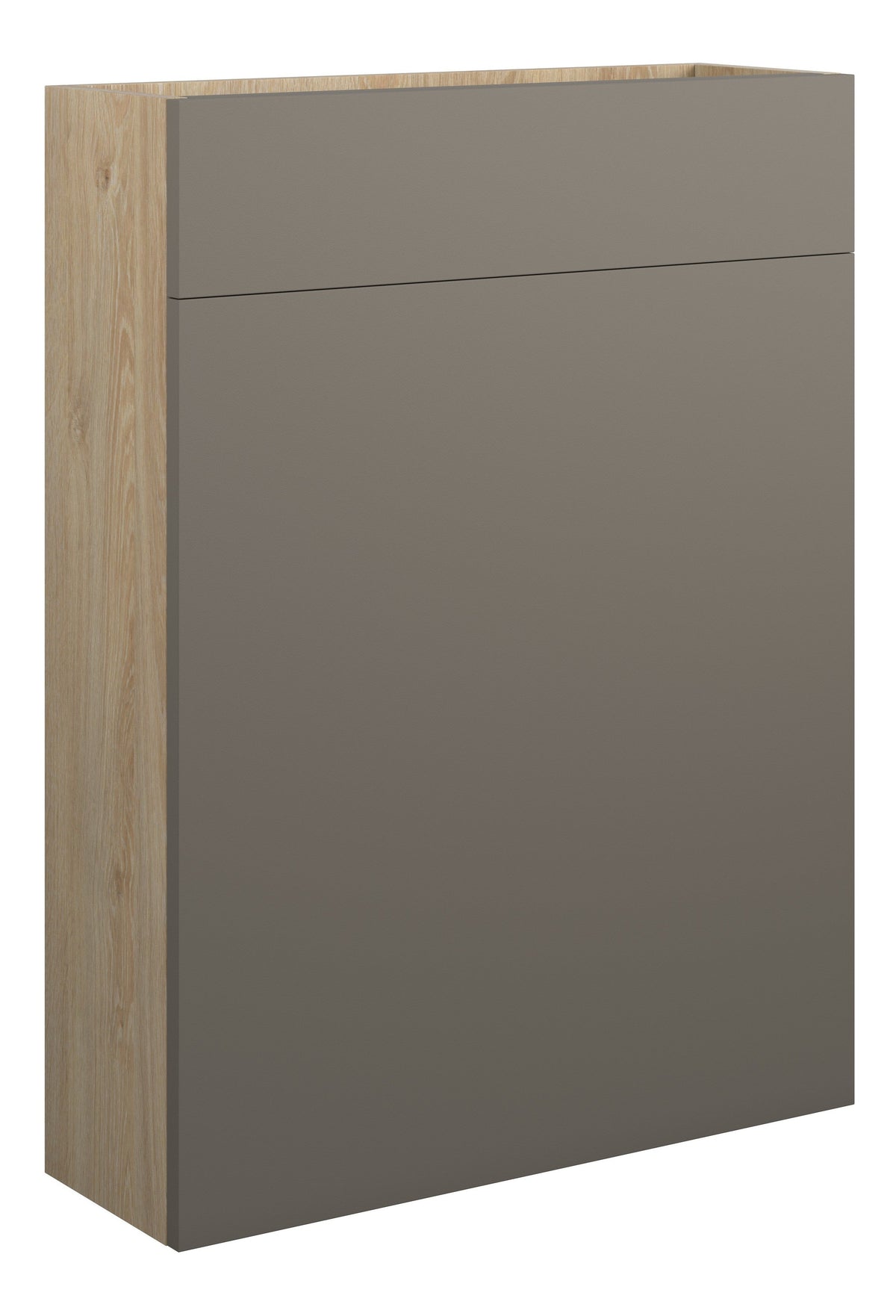 Eder 600mm Slim WC Unit - Matt Stone (Oak Cab)