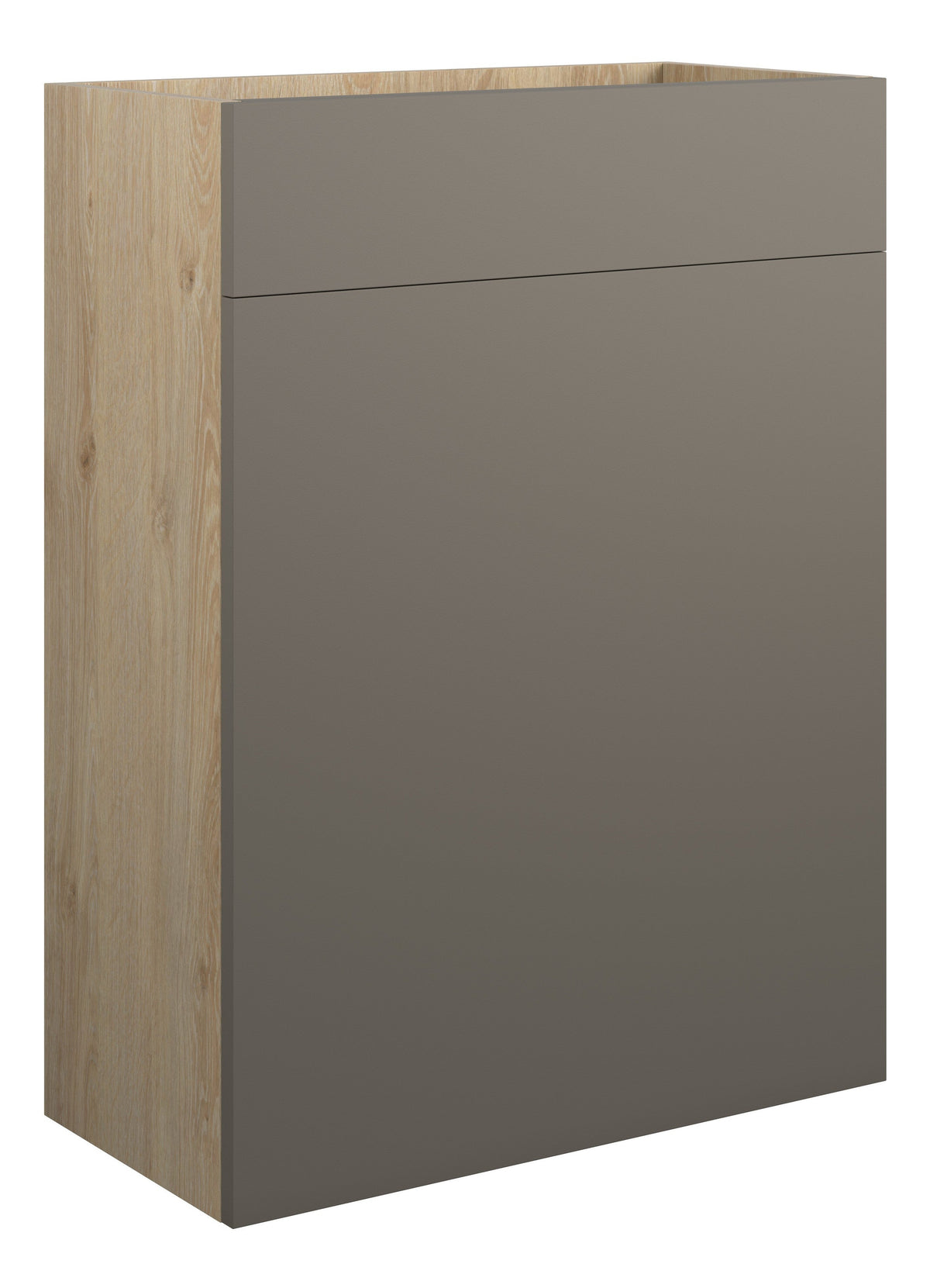 Eder 600mm Standard WC Unit - Matt Stone (Oak Cab)