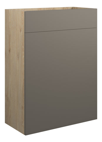 Eder 600mm Standard WC Unit - Matt Stone (Oak Cab)
