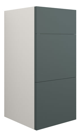Eder 300mm Standard 3 Drawer Unit - Matt Green (Grey Cab)