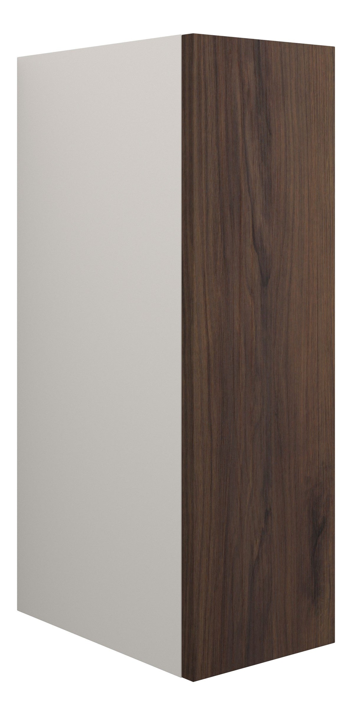 Eder 200mm Standard Toilet Roll Unit - Warm Walnut (Grey Cab)