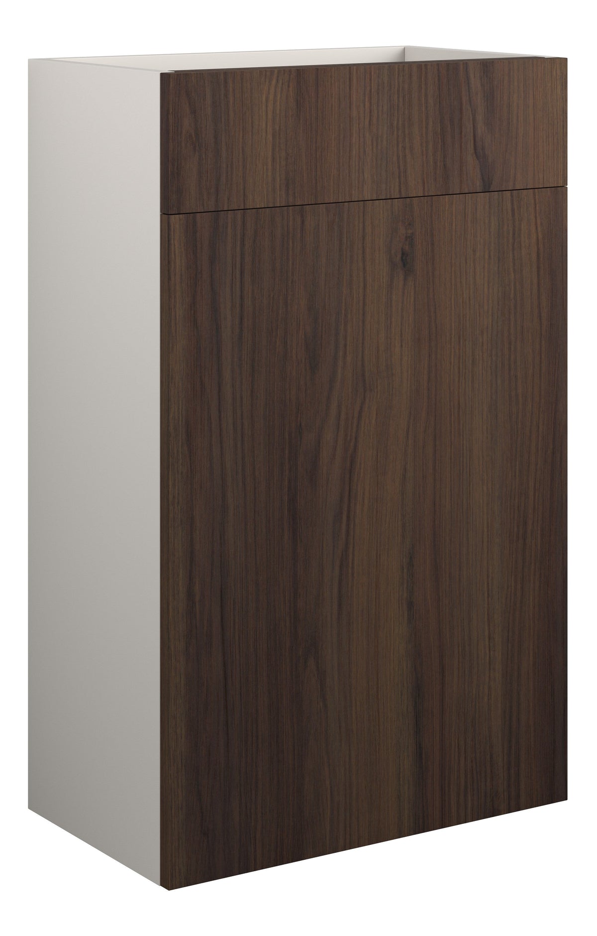 Eder 500mm Standard WC Unit - Warm Walnut (Grey Cab)