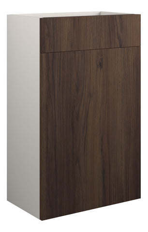 Eder 500mm Standard WC Unit - Warm Walnut (Grey Cab)