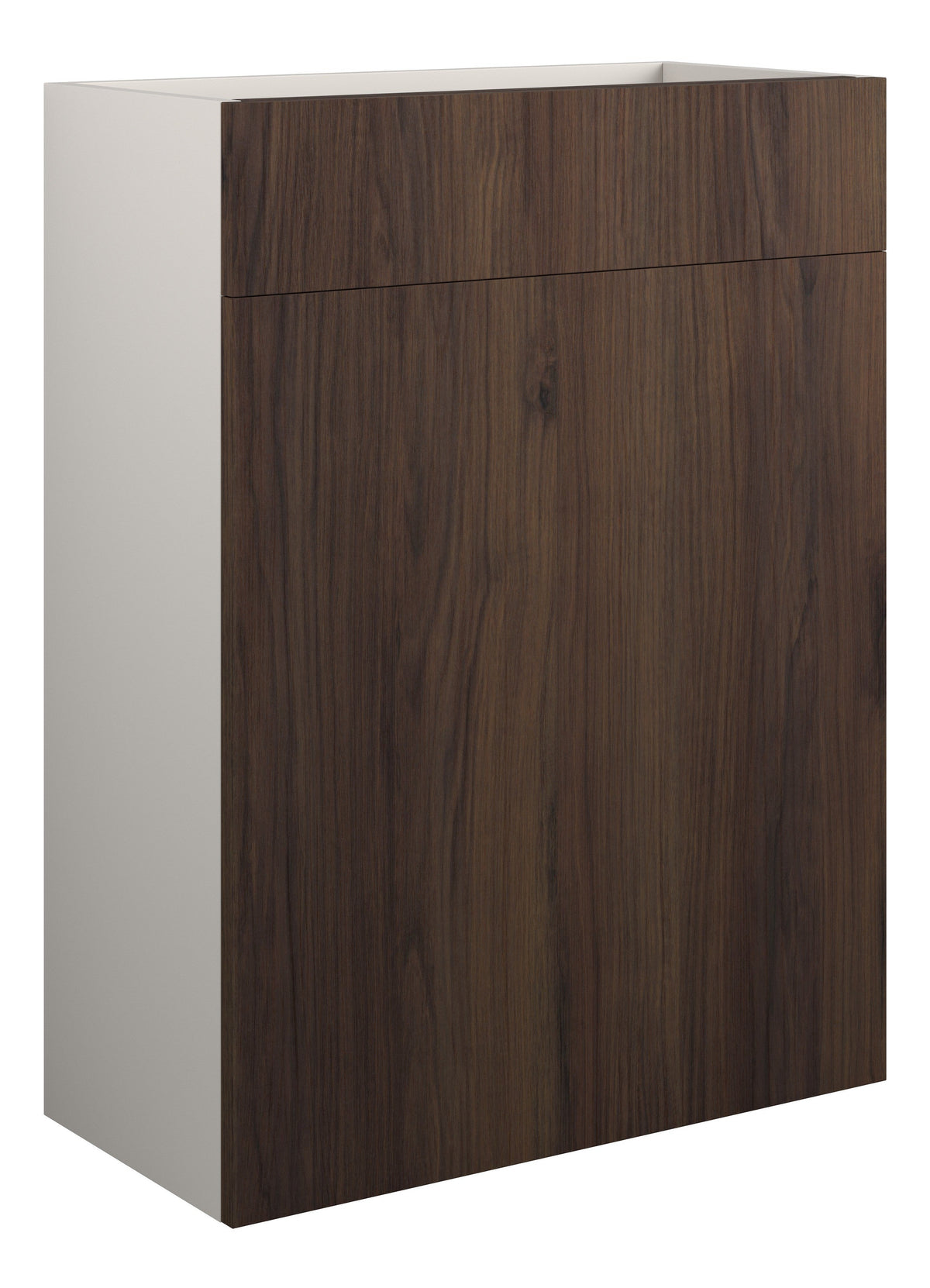Eder 600mm Standard WC Unit - Warm Walnut (Grey Cab)