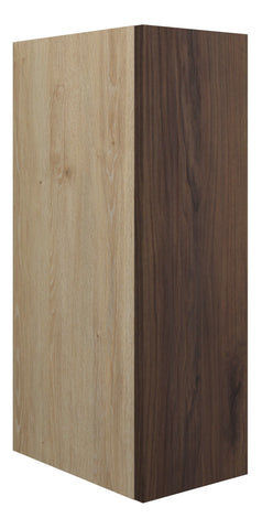 Eder 200mm Standard Toilet Roll Unit - Warm Walnut (Oak Cab)