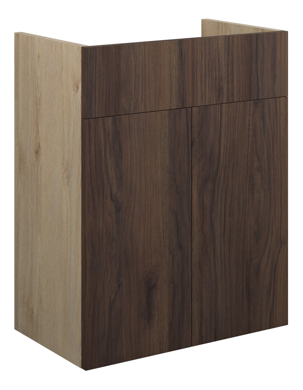 Eder 500mm Standard Basin Unit - Warm Walnut (Oak Cab)
