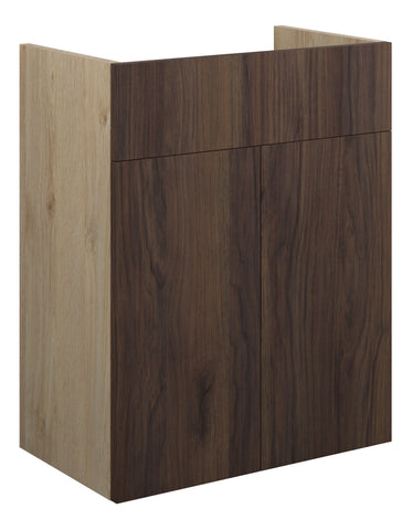 Eder 500mm Standard Basin Unit - Warm Walnut (Oak Cab)