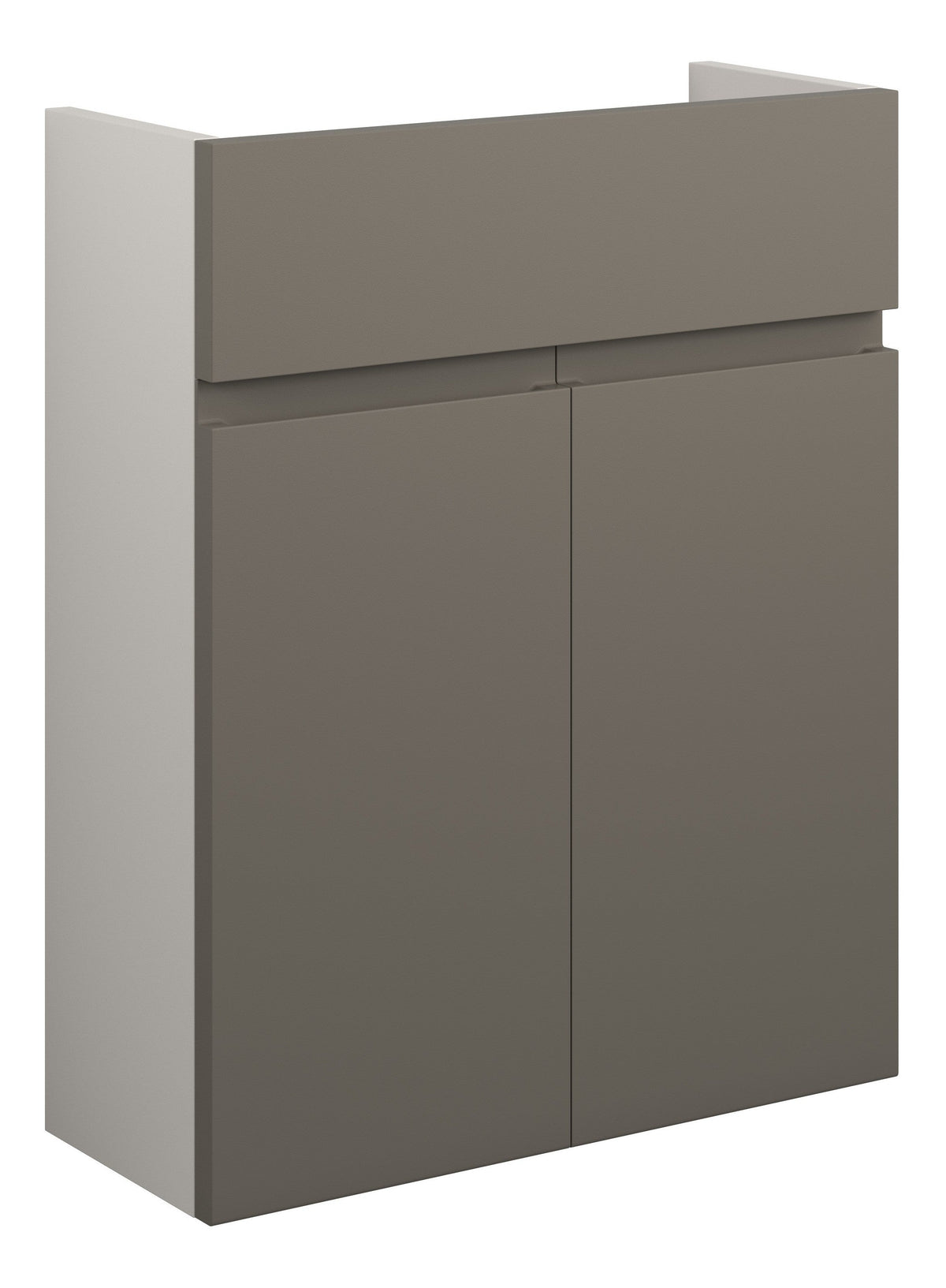 Cauvery 500mm Slim Basin Unit - Matt Stone (Grey Cab)