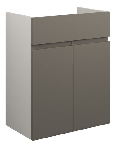 Cauvery 500mm Standard Basin Unit - Matt Stone (Grey Cab)