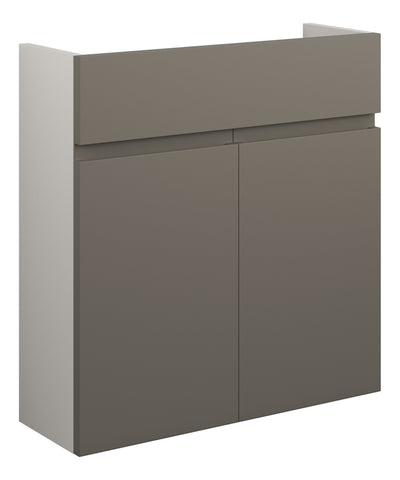 Cauvery 600mm Slim Basin Unit - Matt Stone (Grey Cab)