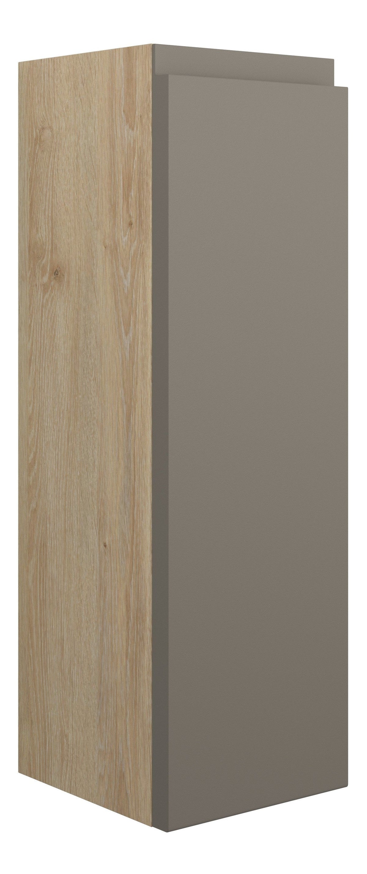 Cauvery 200mm Slim Base Unit - Matt Stone (Oak Cab)