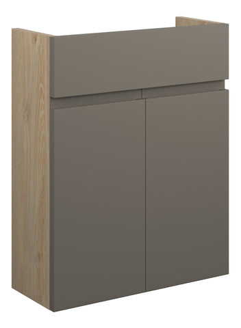 Cauvery 500mm Slim Basin Unit - Matt Stone (Oak Cab)